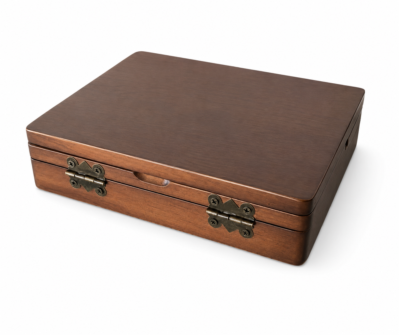 Limited Edition Deluxe, Wooden Prestige Watercolour Box with Palette, Brass Water Pots & 24 Paint Areas