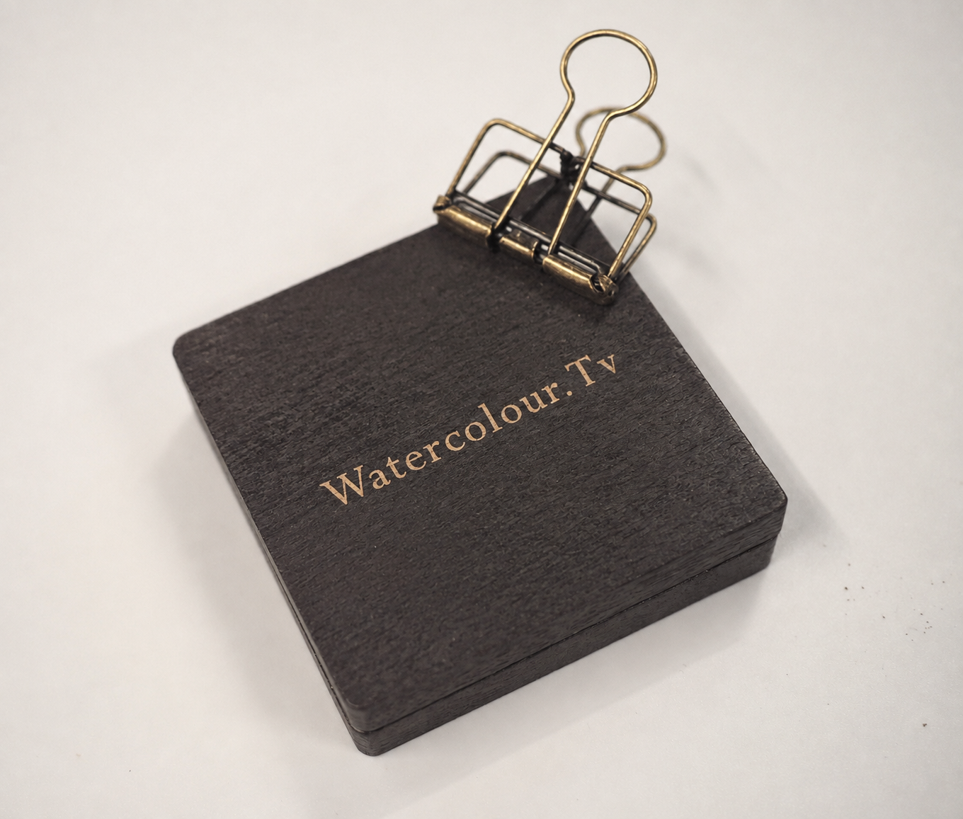 Prestige Limited Edition, Watercolour.Tv, Engraved - Mini Walnut, Wooden Watercolour Palette + Free Video Lesson