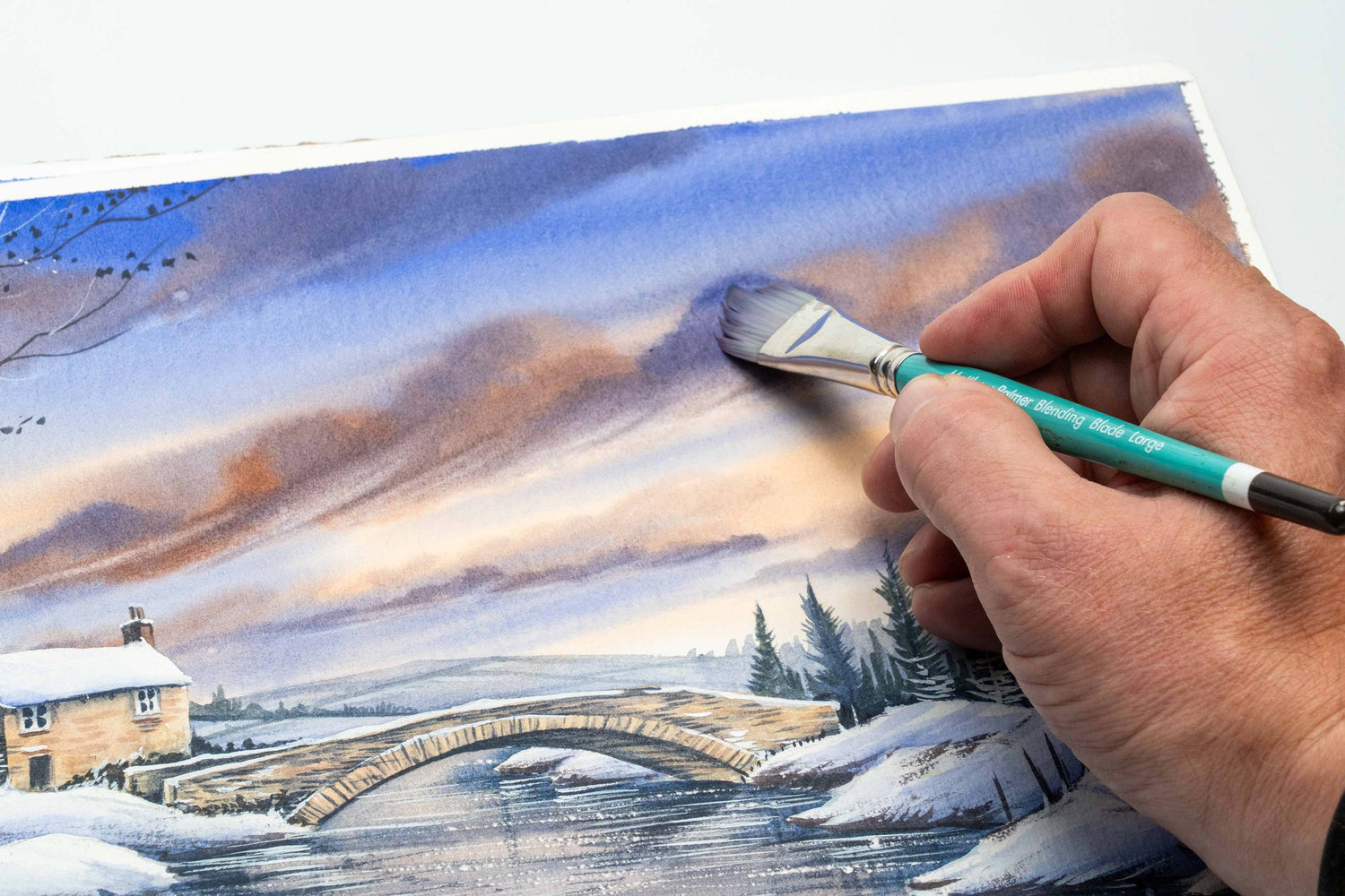 NEW - Matthew Palmer's Sky, Cloud & Blending Blade Brush Set - NEW DESIGN