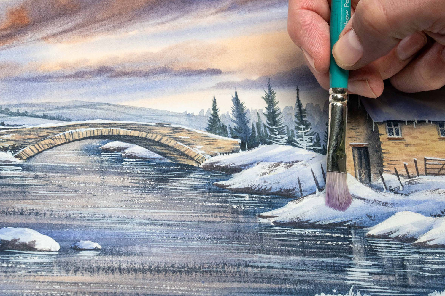 NEW - Matthew Palmer's Sky, Cloud & Blending Blade Brush Set - NEW DESIGN