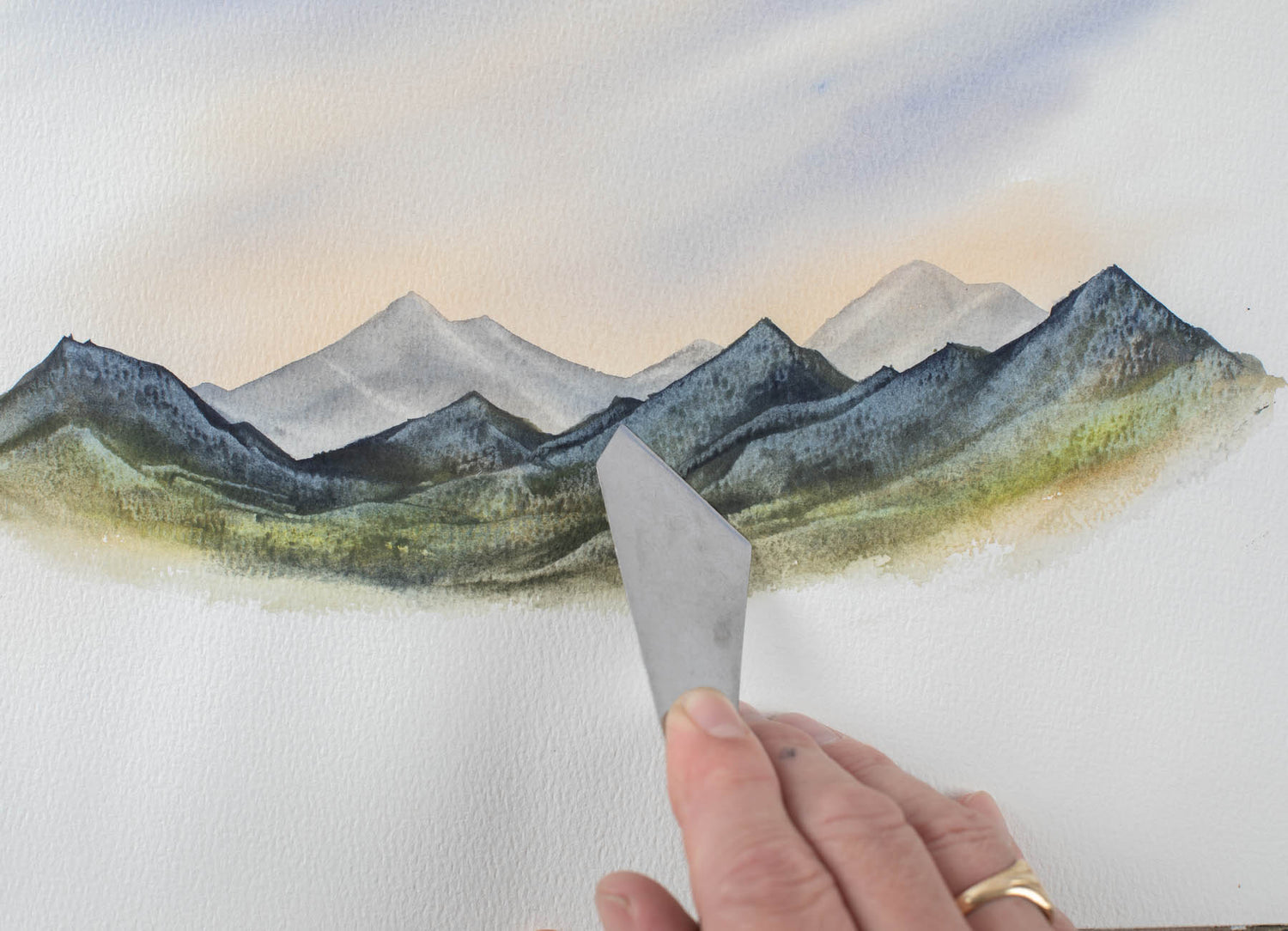 Matthew Palmer Watercolour Special Effect Stainless Steel Tool Set. Set of 7 + Free Video Lesson
