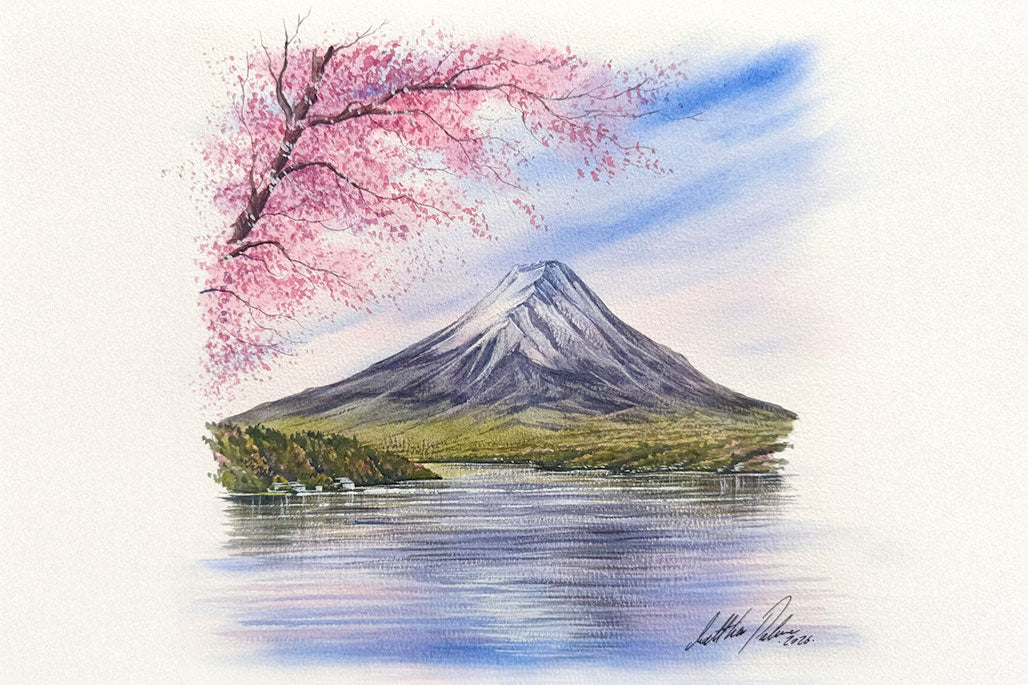 Mount Fuji with Cherry Blossom
