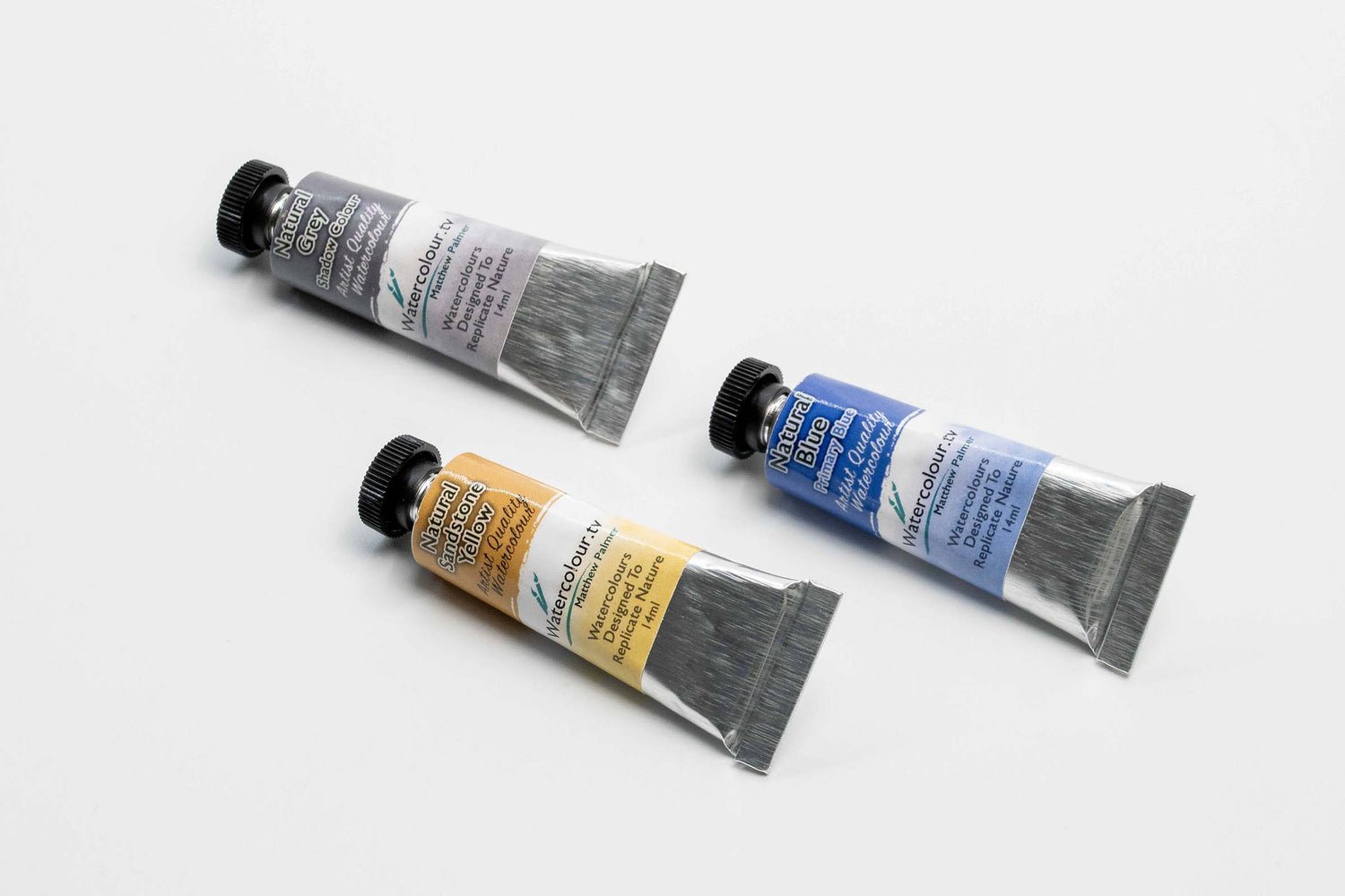 Matthew Palmer Natural Colours Essential Set of 3 Watercolours - 15ml