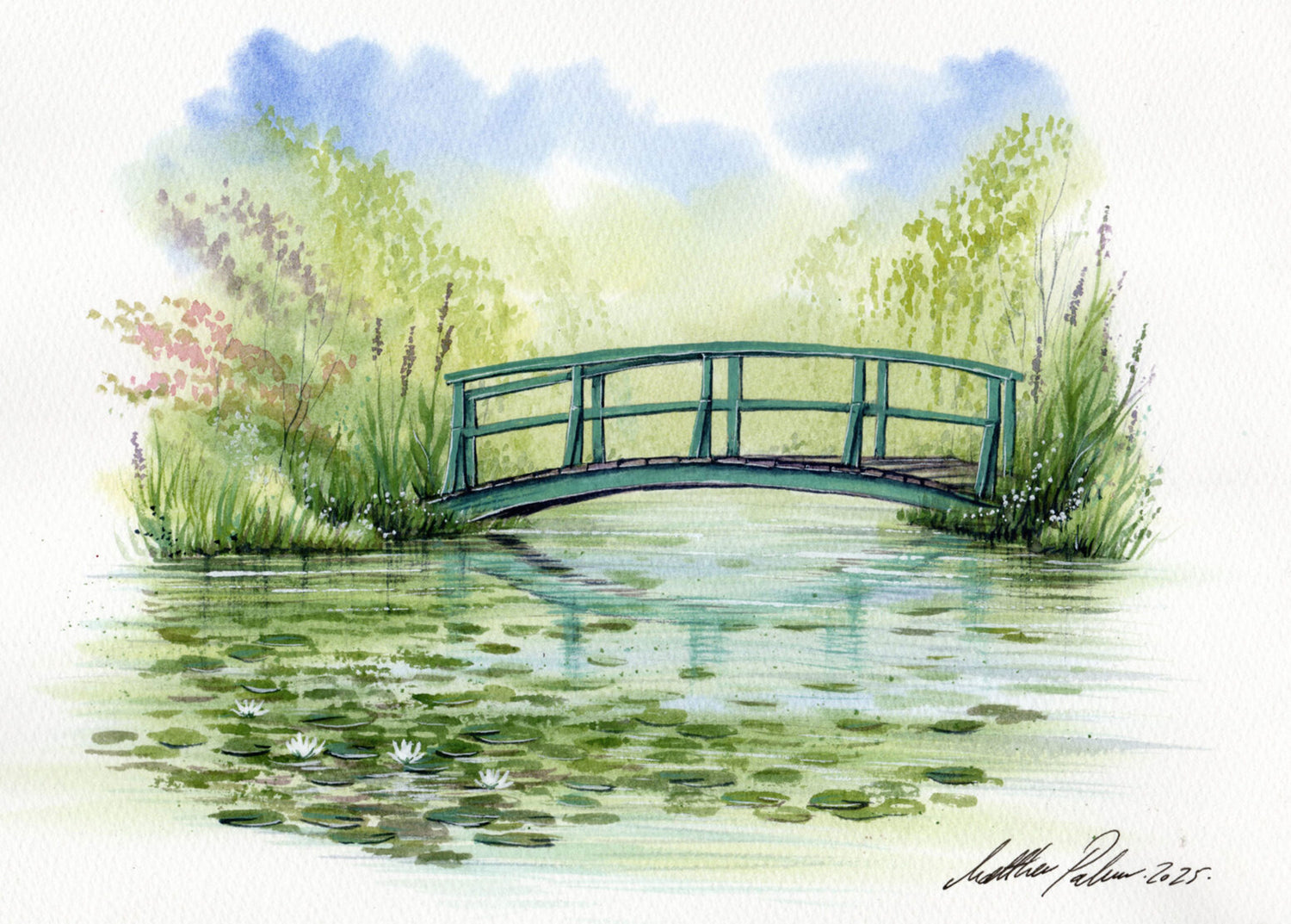 NEW Matthew Palmer Natural Collection - Natural Green Medium Watercolour - 15ml