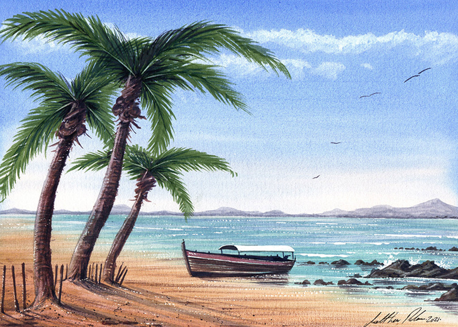 Matthew Palmer Natural Collection - Natural Seascape Turquoise Watercolour 15ml
