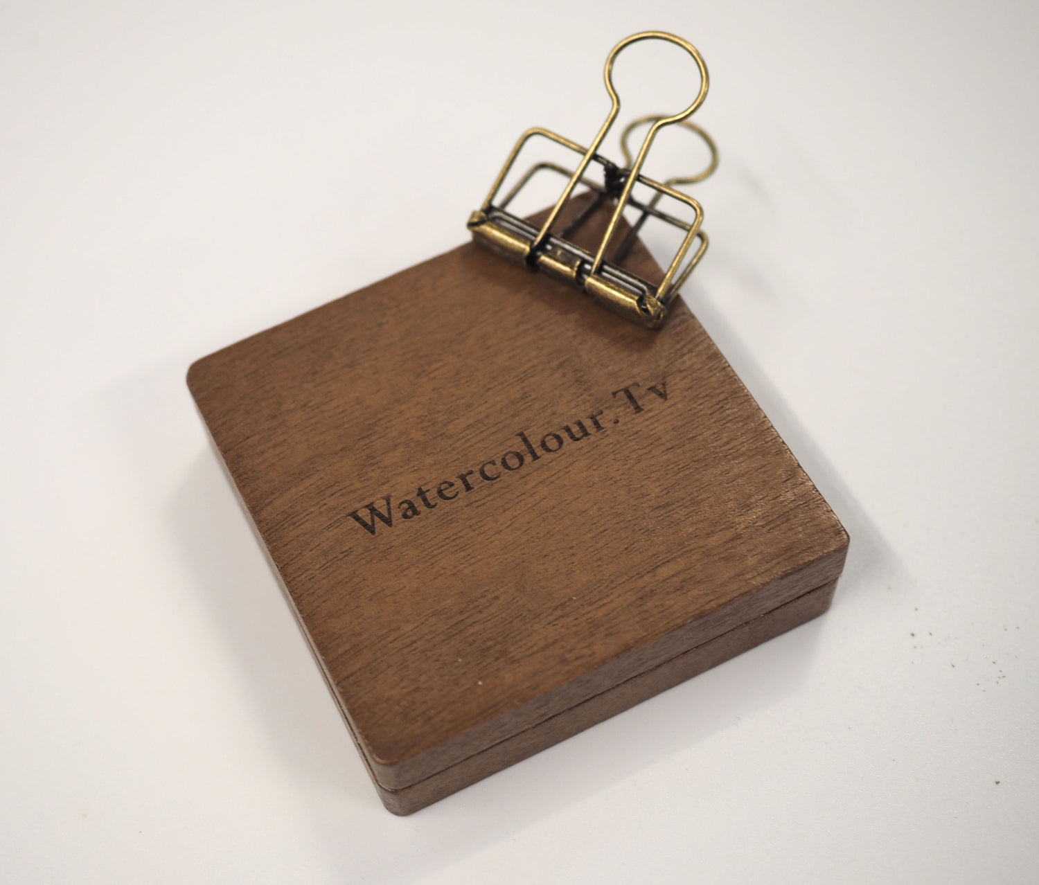 Limited Watercolour.Tv Launch Edition - Mini Walnut, Wooden Travel Watercolour Palette
