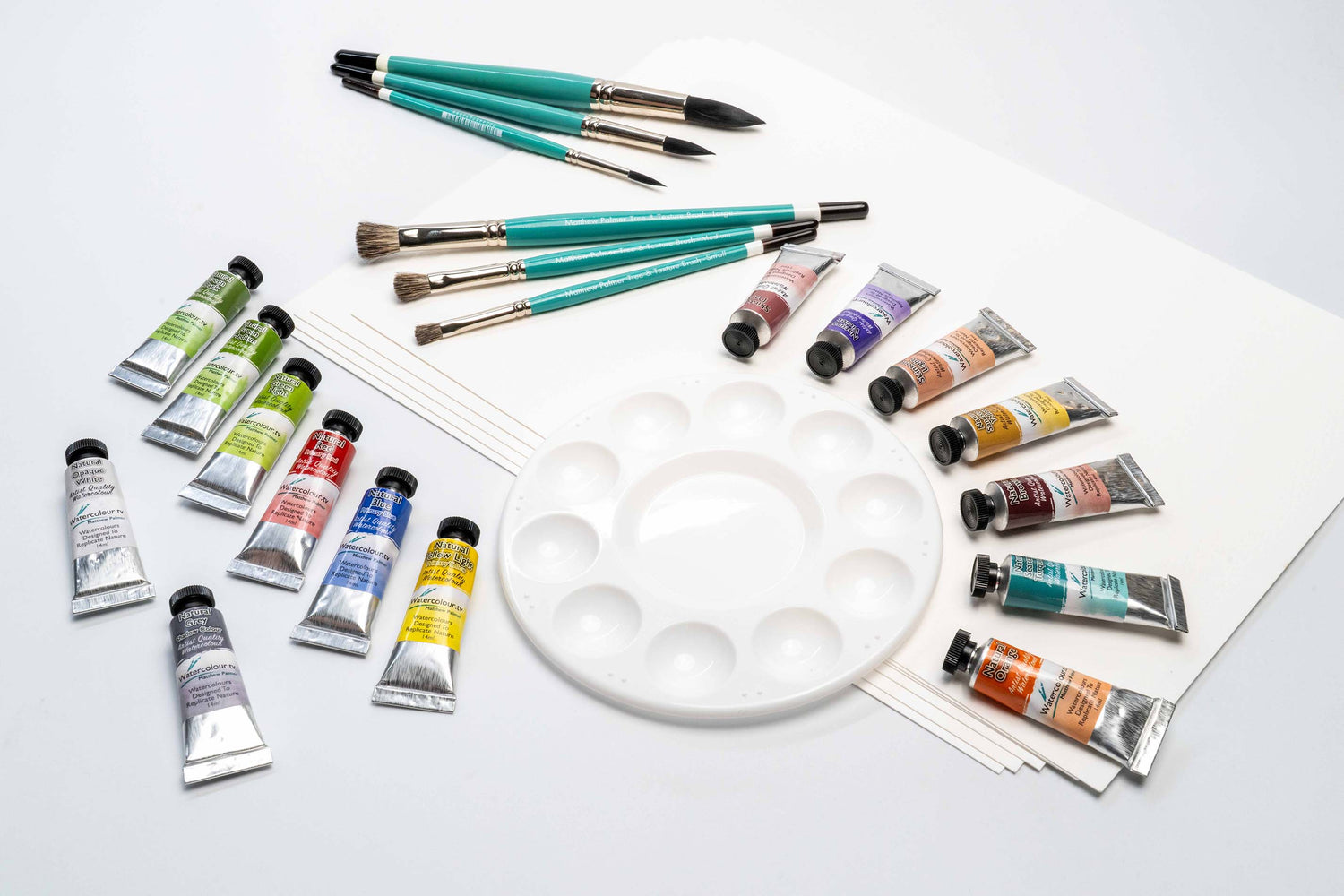 Watercolour.Tv Ultimate Gift Bundle - Everything You Need To Paint In Watercolours. 1 Year Membership, Paints, Paper, Palette & Brushes