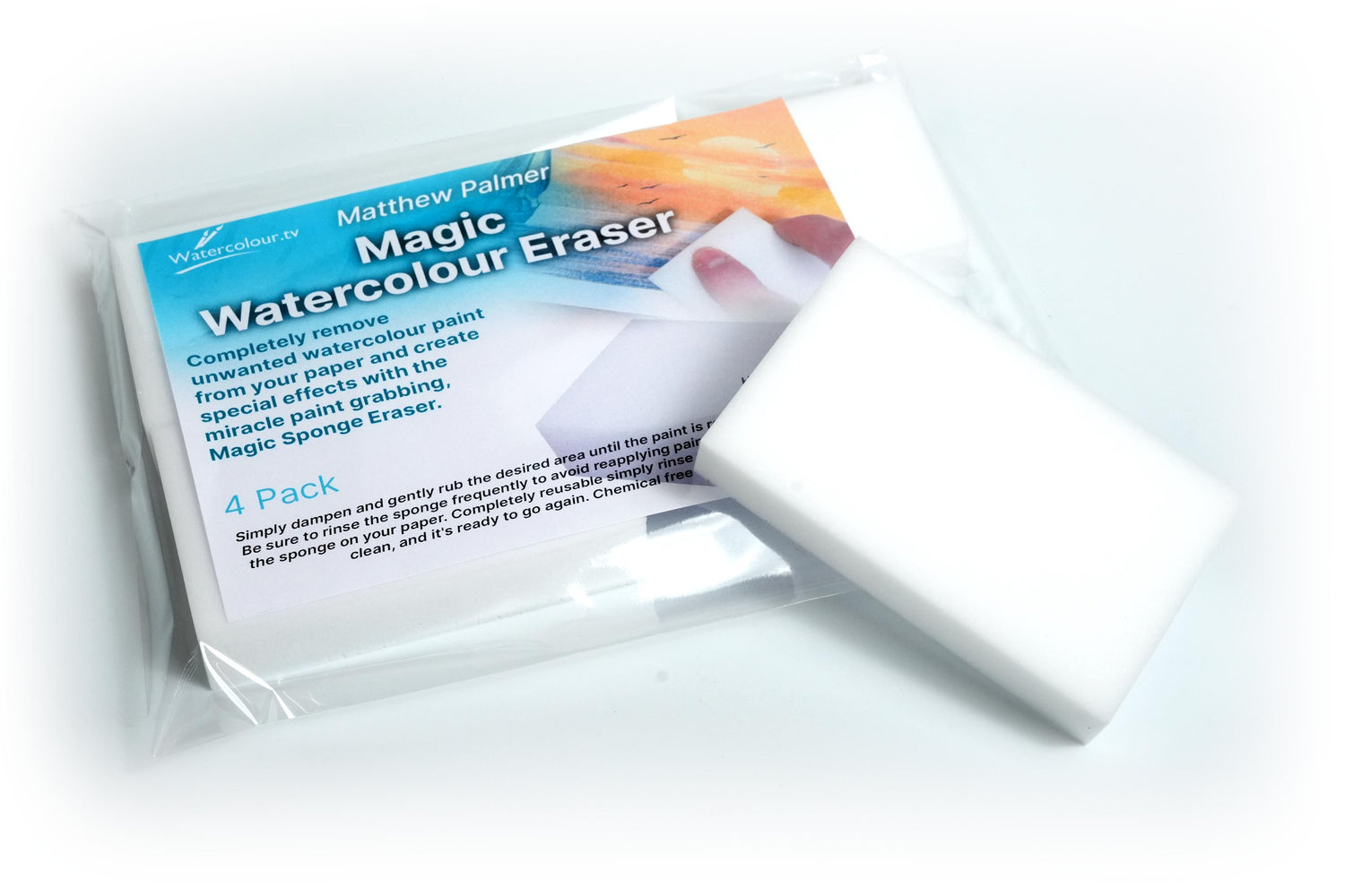 Matthew Palmer Magic Watercolour Eraser – Pack Of 4, With Free Video Lesson