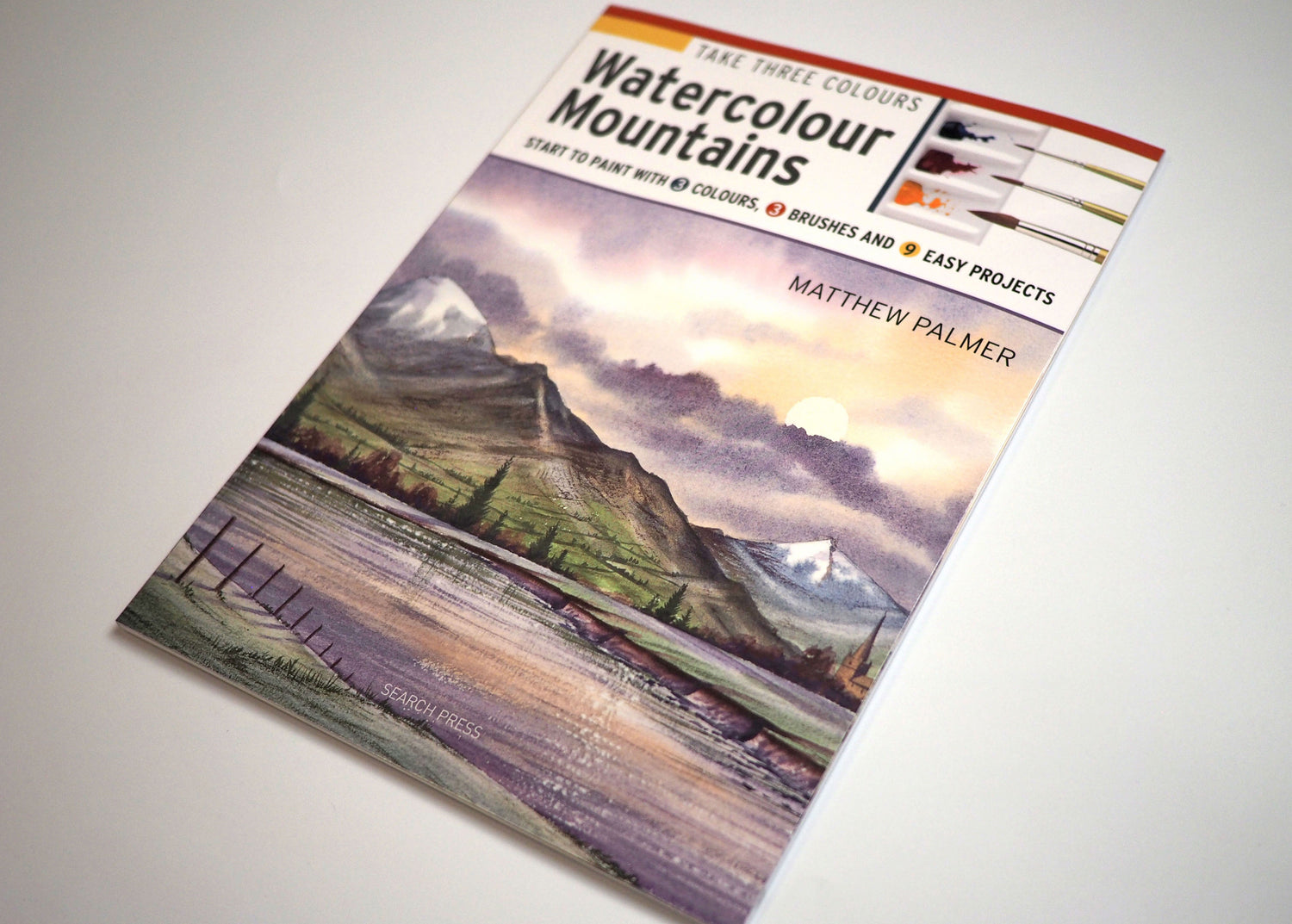 Take Three Colours: Watercolour Mountains with Matthew Palmer Book - Signed Copy