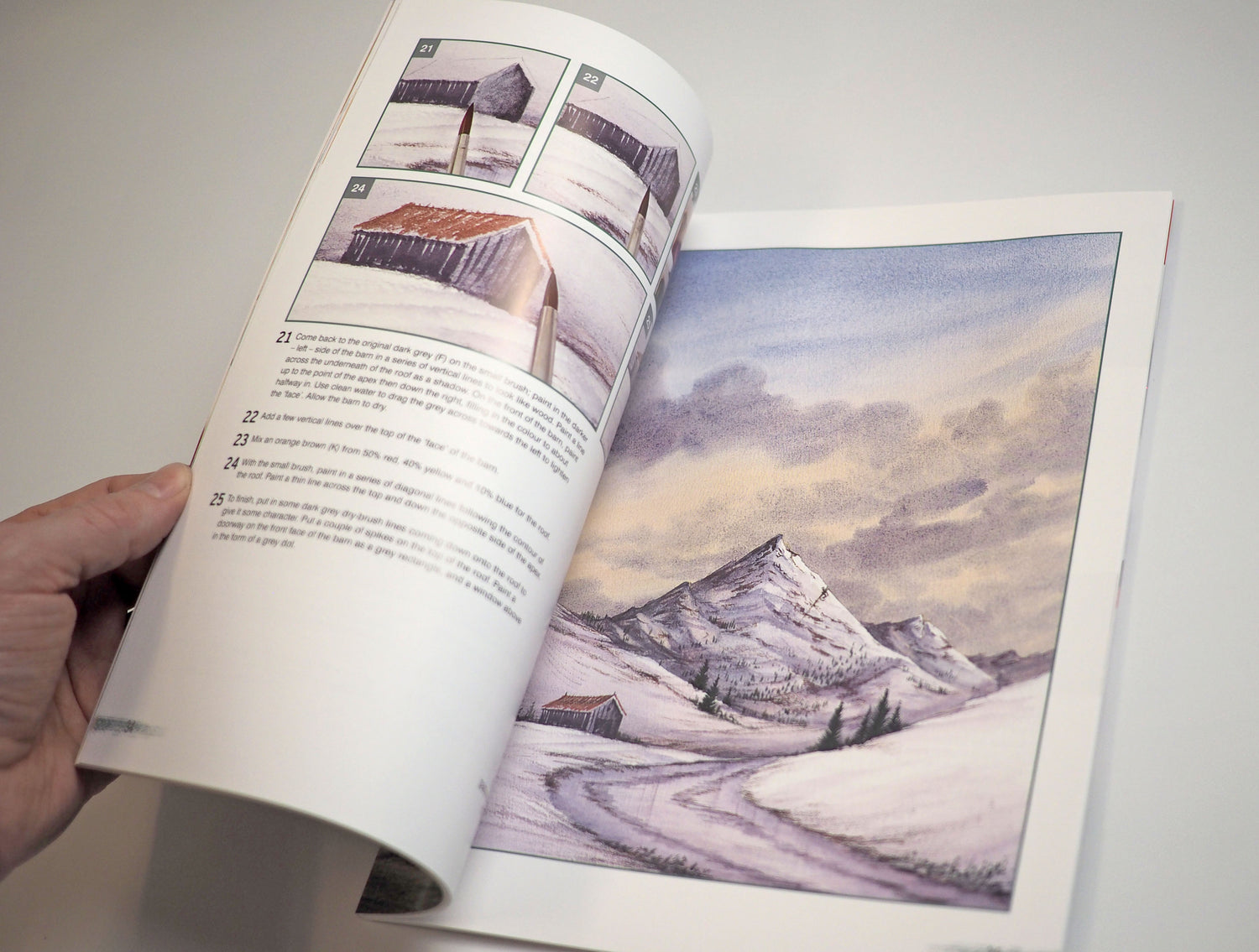 Take Three Colours: Watercolour Mountains with Matthew Palmer Book - Signed Copy