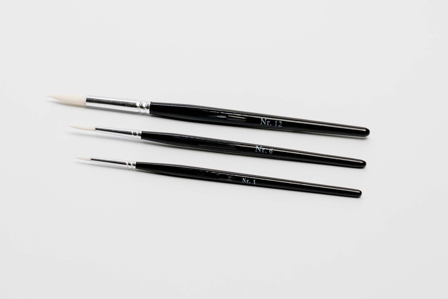 Watercolour.Tv Essentials - Fine Tip Brush Set Of 3 - Large, Medium & Detailer