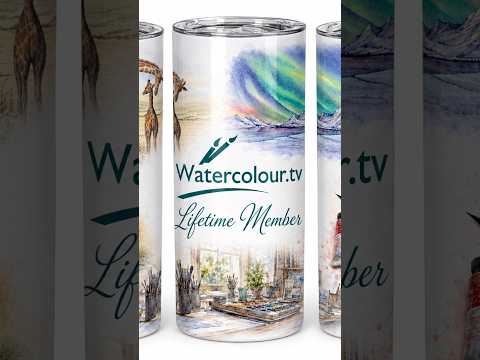 Watercolour.Tv Lifetime Member Thermal Drinks Tumbler 20oz Stainless Steel. LIMITED EDITION